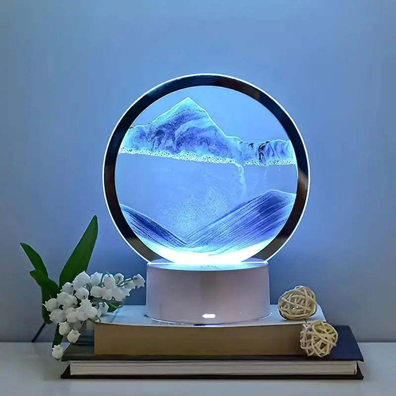 3D Moving Sand Art Lamp for Home Decoration (1pc)