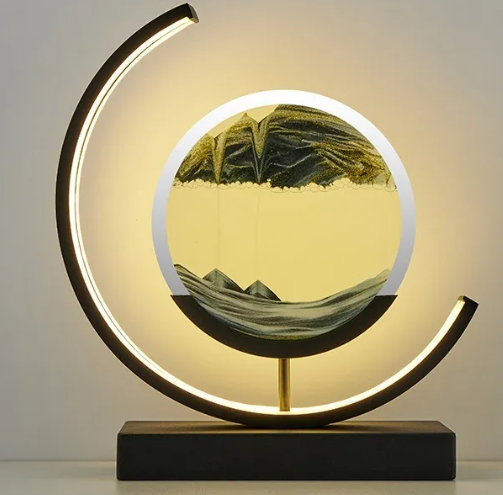 Chinese Style Hourglass Table Lamp